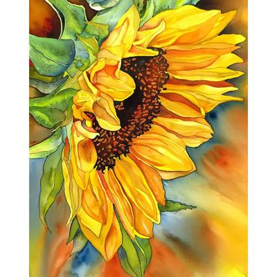 China Beautiful Modern Sunflower Full Round Or Square Diamond Embroidery Kits Diamond Drill Decoration DIY Gift Home Diamond Painting for sale