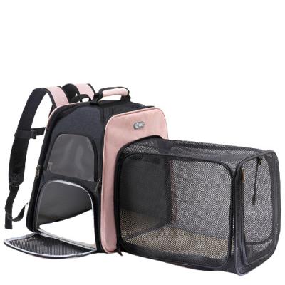 China Amazon Breathable Hot Selling Luxury Large Expandable Cat Carrier Backpack Dog Carrier for sale