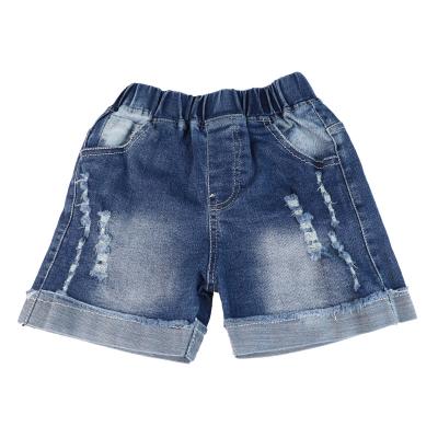 China Fade Proof Boys jeans shorts color wash water 2022 new summer children kids pants cotton fashion handsome hole wholesale custom made 3-8 years for sale