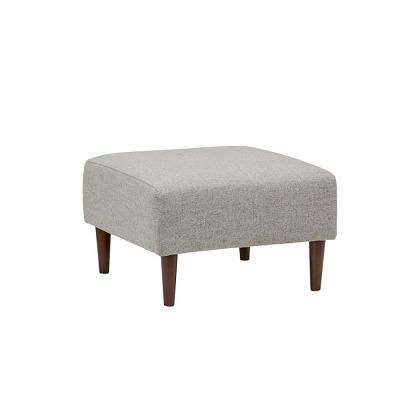 China Removable Mid Century Modern Gray Upholstered Ottoman Cover Stool Chair for sale