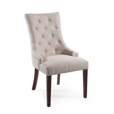 China (Other) Adjustable Nordic Wooden Dining Chairs Upholstered Restaurant Chair for sale