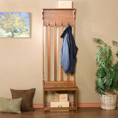 China Modern Sale Cheap Modern Pine Wreath Town Hall Tree Brown Oak Lobby Tree Entry Bench for sale