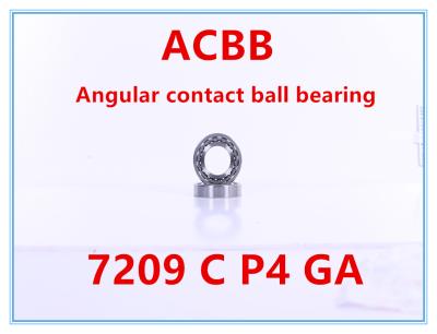 China 7209 C P4 GA Angular Contact Ball Bearing for sale