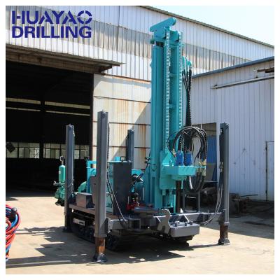 China Construction works 76KW power crawler 260m dth water well drilling rig mine pneumatic drilling rig for deep water well on sale for sale