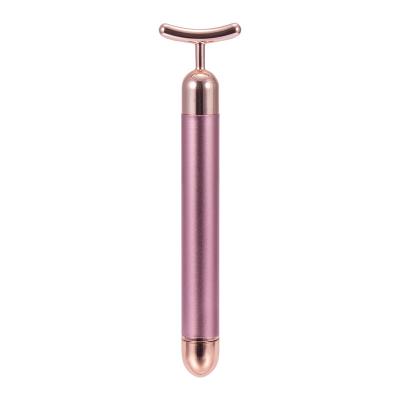 China Double roller manufacturer rose quartz jade roller vibrating massage roller facial beauty products wholesale for sale