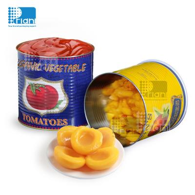 中国 OEM 簡単オープン 蓋 食品 缶詰 丸い 食品 梱包 販売のため