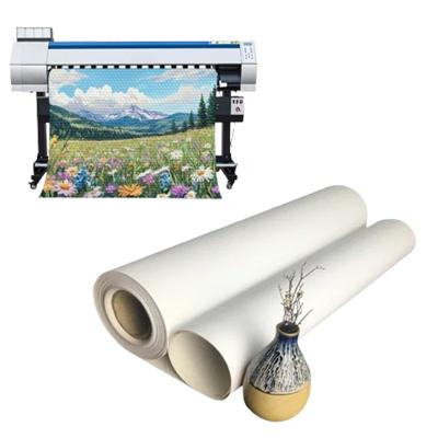 Cina 280gm Matte Polyester Inkjet Canvas Roll per Eco Solvent / Latex / UV Printing in vendita