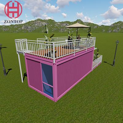 China Fully Furnished 40 Feet Stackable Flat Pack Container House for sale