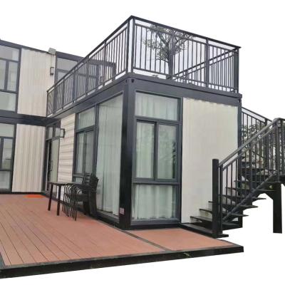 China Zontop modern luxury easy assemble steel manufactured prefabricated resort 2 story prefab modular house for sale