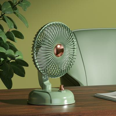 China Portable Retro Stepless Speed Fan For Desk Fan Hands-free Retro Desktop Table Fan Adjustable Speed for sale