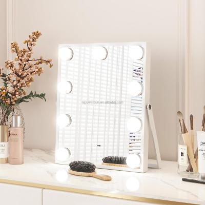 China High quality Hollywood lit make up mirror three colors white light warm light natural light can touch the screen to adjust their f for sale