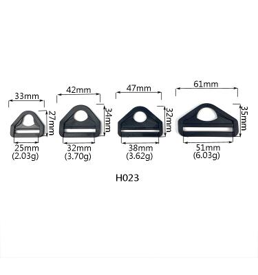 China Customized Printing Logo POM PP Nylon Material Triangle Plastic Buckle D ring Buckle Webbing Customized Color Good Quality Plastic Plastic Loop Buckle for sale