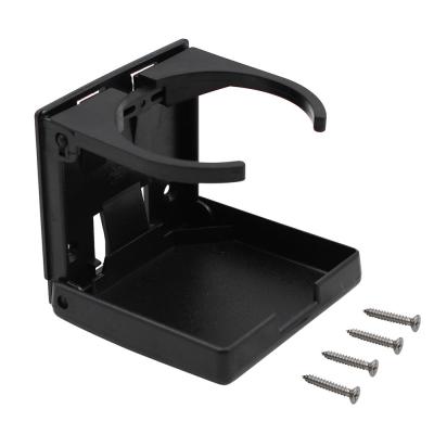 China White Black Plastic Adjustable Folding Plastic Drinks Cup Holder For Boat RV Marine Caravan Car for sale