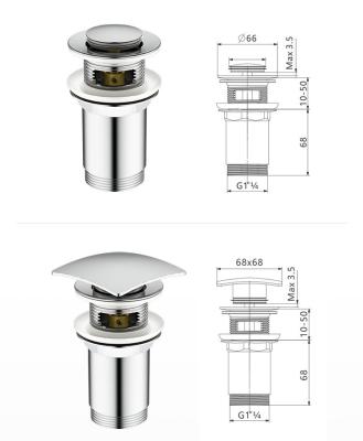 Cina Elite Brass Pop Up Sink Drain Electroplating Flusso d'acqua senza sforzo Anti-corrosione in vendita
