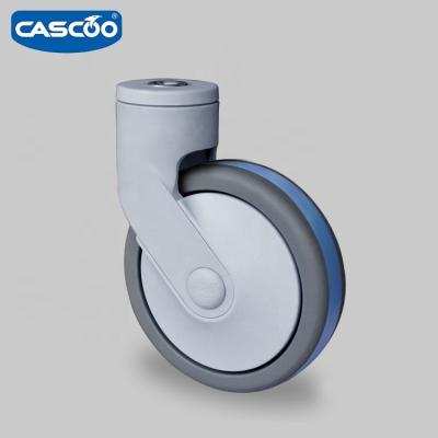 China Medical PIVOT Trolley Wheels Swivel Plastic Caster Wheel 100mm 125mm for sale