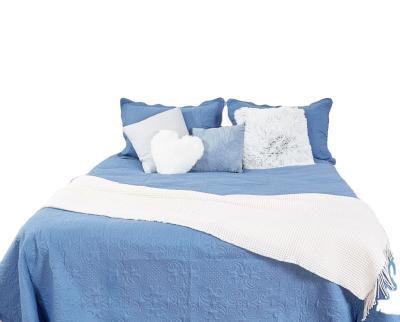 China Antistatic Solid Microfiber Woven Ultrasonic Bedspread for sale