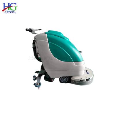 China Construction works Semi-automatic Electric Floor Washing Machine Hand-pushed Epoxy Equipment Floor Brush Cleaning Tools for sale