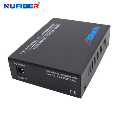 China Gigabit SM Single Fiber Converter 1310nm 1490nm 1000Base Bidi 20km Outdoor for sale
