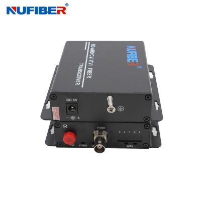 China Iron Case Fiber Video Converter , 1BNC Video audio data coax Optical video transmitter and receiver for sale