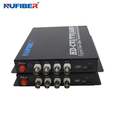 China NF-4V1D-1080P-T/R-F20 4BNC Fiber Coaxial Video Converter HD Fiber Video Converter for sale