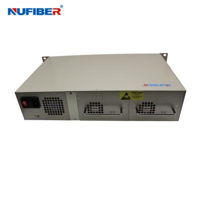 China Card Type Media Converter Chassis Accessories 16Slots Card Media Converter 19''2U Media Converter Rack Mount Chassis for sale