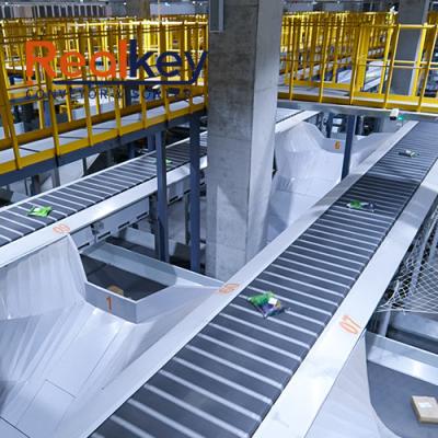 China 8000p/H Sorted Cartons Narrow Belt Sorter For Supermarket Distribution for sale