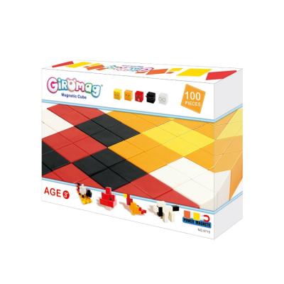 China Colorful magnetic cubes toy for children play games for sale