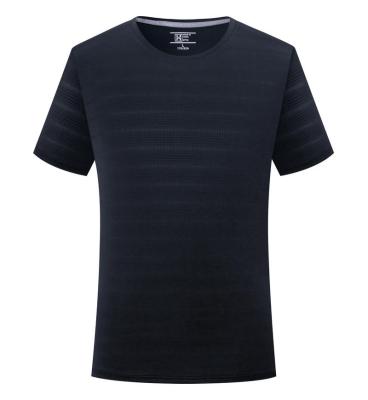 China Summer Men's Breathable Crewneck Streetwear Anti-Wrinkle Shaping Casual White Logo Gym Fitness Custom T-shirts for sale