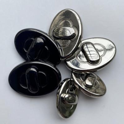 China Sustainable Custom Wholesale brand engrave logo Zinc Alloy four parts metal buttons spring Women's Decorative clasp snap button for sale