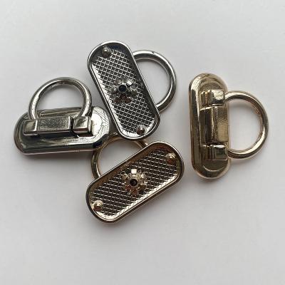 China Sustainable Wholesale brand four parts spring Women's Decorative clasp metal buttons Luggage buttons snap customized buttons for sale