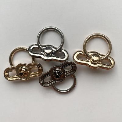 China Sustainable Wholesale Zinc Alloy four parts spring Women's Decorative clasp metal buttons Luggage buttons snap customized buttons for sale