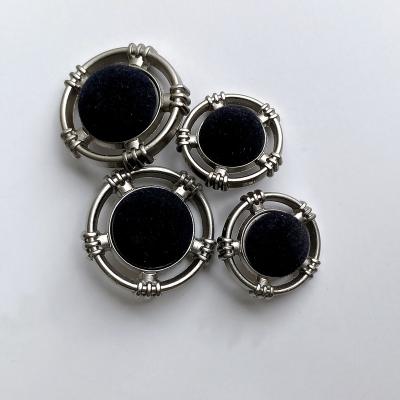 China Sustainable Cloth Button Color Plush Decorative Button Coat Trench Coat Cloth metal Button for sale