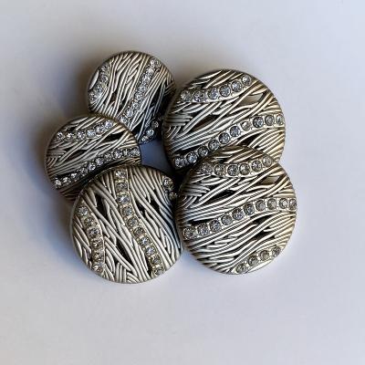 China Sustainable Women's fashion buttons/ New Crystal Button Accessories Premium Handle metal handle buttons for sale