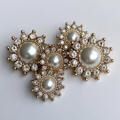 China Sustainable Wholesale Metal buttons Women's sewing buttons Customized crystal for clothing Shank Handle button for sale