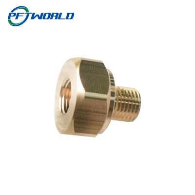 China Brass precision parts custom processing hexagonal nuts for sale