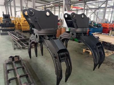 China Graafmachine PC360 Multi Use Roterende Log Steel Grip Grijp Pak Hitachi Graafmachine ZX210 Te koop