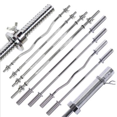 China Universal 1.2/1.5/1.8/2.2m Electroplated Backing Weightlifting Barbell Bar for sale