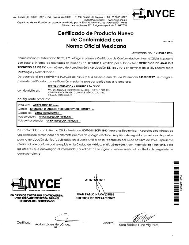 NOM - Shenzhen Chanzeho Technology Co., Ltd.