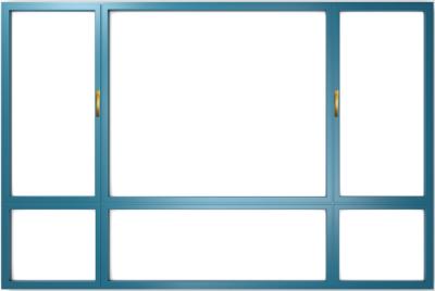 Cina Scorrevole moderno di Windows della stoffa per tendine ed oscillazione di alluminio insonorizzati in vendita
