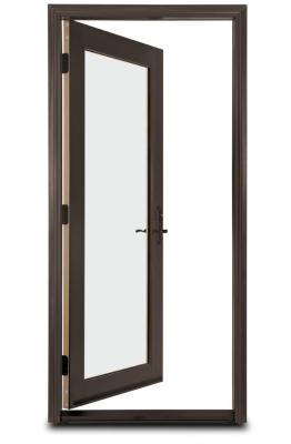 Chine Articulé fonctionné balancez la porte en aluminium, porte intérieure droite d'Inswing à vendre