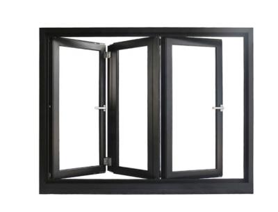 Китай SandBlasted алюминиевая складчатость Windows, ужесточала застекленное Bifold стекло Windows продается