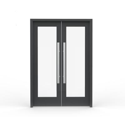Chine Doubles portes en aluminium en verre réfléchissantes de ressort de portes d'oscillation pour le lobby d'hôtel à vendre