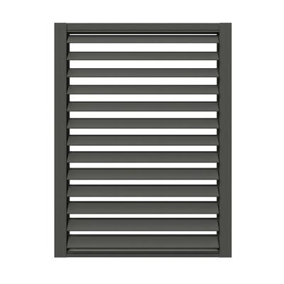 Cina Porte Louvered della vetroresina insonorizzata, Grey Aluminium Door With Louvers in vendita