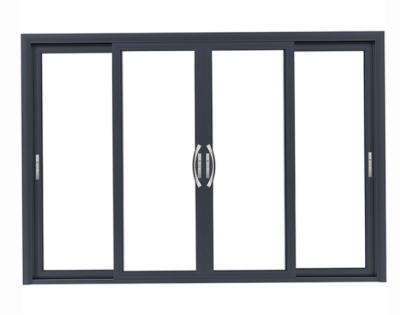 China O painel que 4 residencial a porta deslizante de alumínio anodizou baixo E vitrificou a espessura de 2.0mm à venda
