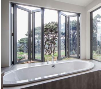 Китай Watertight изолированная алюминиевая сползая складчатость Windows, внутреннее Bifold Windows продается