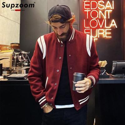 China Star 2021 New Arrival Cotton Casual Baseball Rib Sleeve Collar Coat Uniform Breathable Jacket Men Bomber Autumn And Winter Spliced Short for sale