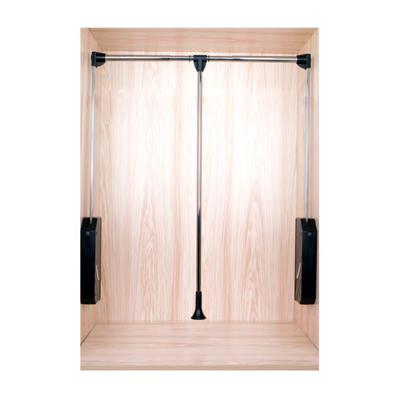 China Creative Mordern CTK Furniture Two-Lever Wardrobe Lift Side-Rack Soft Narrow Wardrobe Lift Hanger Lower Wardrobe Lift for sale