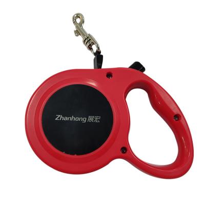 China Personalized Durable Dog Retractable Leash With Lead Strong Reflective Nylon Automatic Retractable Pet Dog Walking Leash for sale