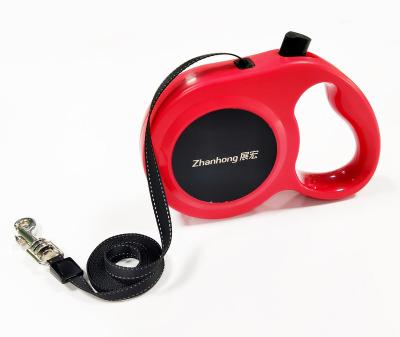 China High Quality Custom Outdoor Automobile Retractable Extendable Dog Training Leash With Reflective Nylon Band for sale
