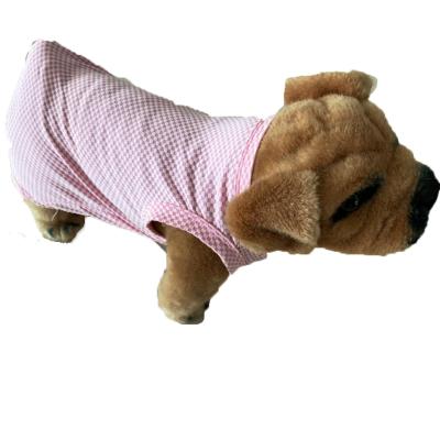 China New Sustainable Cold Proof Solid Pink Pet Vest Elastic Polyester United Clothes Cat Pet Products for sale